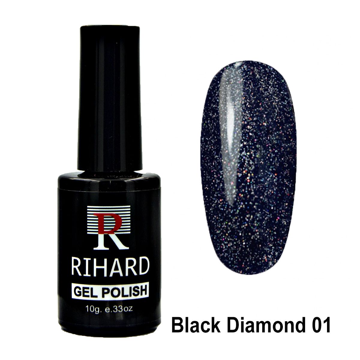Rihard Gel Polish Black Diamond 01 76191