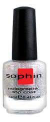 Sophin Top Coat Holographic Silver 13659